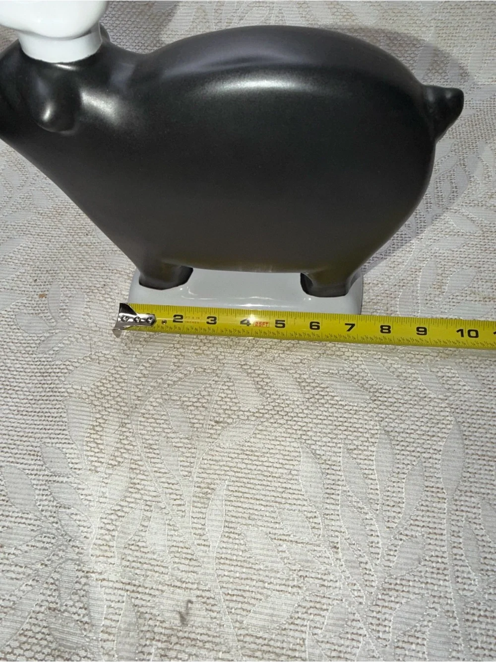 Pottery Barn Chalkboard Pig Chef's Hat Black White - Menu Cottagecore Farmhouse